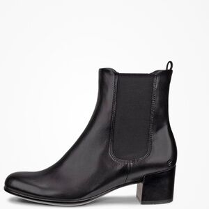 ECCO Dress Classic 35 Leather Chelsea heeled boot | New Black | Size 10 / EUR 41